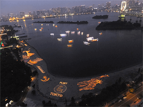 お台場海浜公園(海の灯まつり)